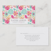 レディースデザイナーフローラフローリスト 予約カード (正面/裏面)