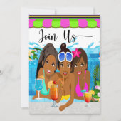 レディースデーアウトパーティー招待状 招待状 (正面)