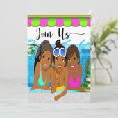 レディースデーアウトパーティー招待状 招待状 (スタンド正面)