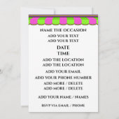 レディースデーアウトパーティー招待状 招待状 (裏面)