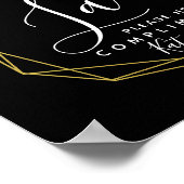 レディーストイレの看板 – トイレタリーのバスケットの幾何学的 ポスター (角)