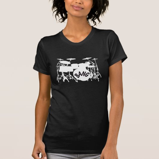 レディースドラム一定のTシャツ Tシャツ (正面)