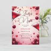 レディースナイトさくらんぼ&カクテルガレンティーヌ 招待状 (スタンド正面)