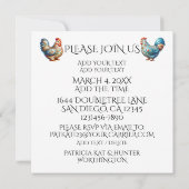 レディースナイトなど　ご招待 招待状 (裏面)