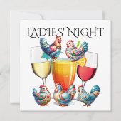 レディースナイトなど　ご招待 招待状 (正面)