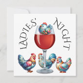 レディースナイトなど　ご招待 招待状 (正面)