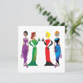 レディースナイトのカスタム招待状 招待状 (スタンド正面)