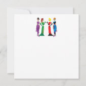 レディースナイトのカスタム招待状 招待状 (裏面)