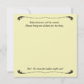 レディースナイトアウト招待状 招待状 (裏面)