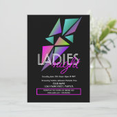 レディースナイトクラブバーフラクタルフライヤー招待状 招待状 (スタンド正面)