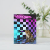 レディースナイトクラブヒョウイベントパーティー 招待状 (スタンド正面)