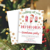 レディースナイトクリスマスパーティの招待状 招待状