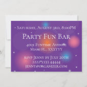 レディースナイトグラマラスデザイン 招待状 (裏面)