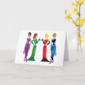 レディースナイトグリーティングカード カード (黄色い花)