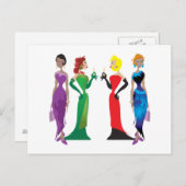 レディースナイト葉書 ポストカード (正面/裏面)