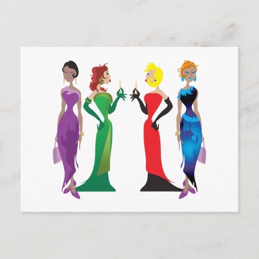 レディースナイト葉書 ポストカード (正面)