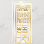 レディースナイト オーダーメイド 招待状 (正面/裏面)