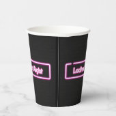 レディースナイト ネオンLEDサイン 紙コップ (右)