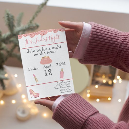 レディースナイト・ハッピーアワー招待状 招待状