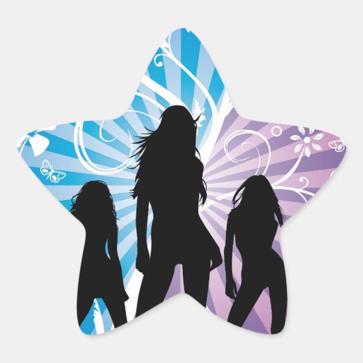 レディースナイト 星シール (正面)