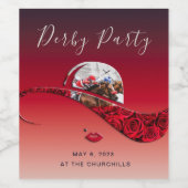 レディースハッエレガントトダービーパーティー ワインラベル (シングルラベル)