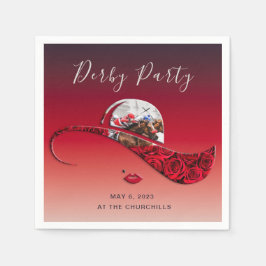 レディースハットダービーパーティー スタンダードカクテルナプキン