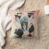 レディースハットビクトリアンファッションショー クッション (ブランケット)