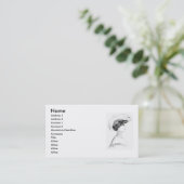 レディースハットビジネスカード 名刺 (スタンド正面)