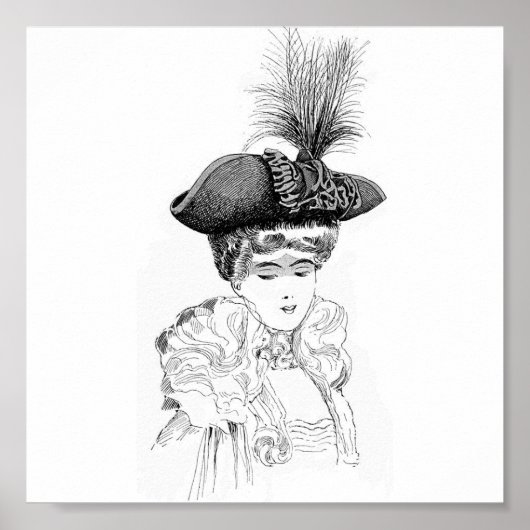 レディースハットポスター ポスター (正面)