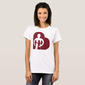レディースハートのティー (white) tシャツ (正面フル)