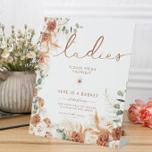 レディースバスルームエレガントバスケットエレガントな結婚式 台座サイン