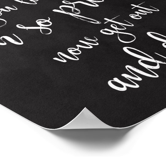 レディースバスルーム8x10結婚のサイン ポスター (角)