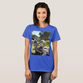 レディースバッグのゴルフクラブTシャツ Tシャツ (正面フル)