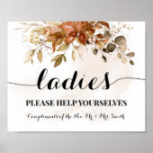 レディースパウダールームオータム秋の結婚式披露宴 ポスター (正面)