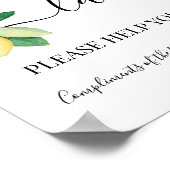 レディースパウダールーム ウェディング レセプション レモン サイン (角)