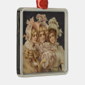 レディースビクトリアンウィメンヴィンテージクリスマスオーナメント メタルオーナメント (右)