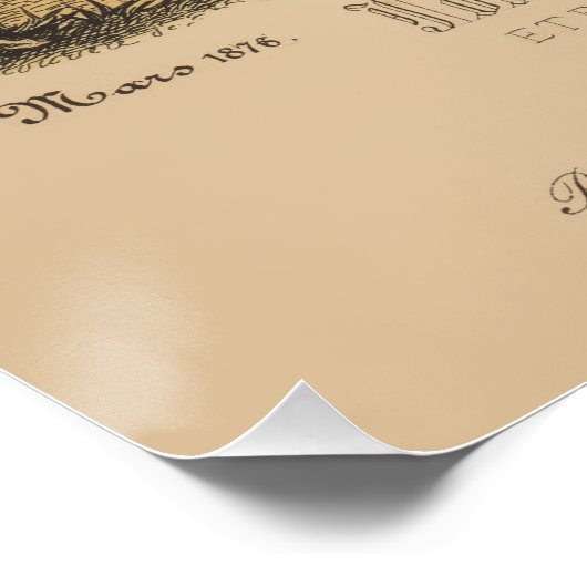 レディースビクトリアンガールウォークシーンパリヴィンテージアド ポスター (コーナー)