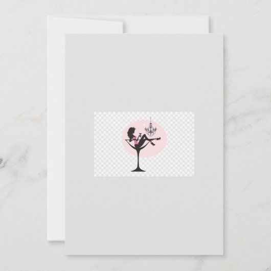 レディースビッグナイトアウト(ヴィンテージスタイルカード) 招待状 (裏面)