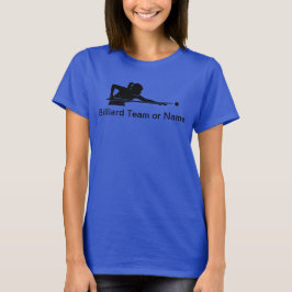 レディースビリヤードプールリーグチームTシャツ オーダーメイド Tシャツ
