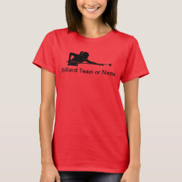 レディースビリヤードプールリーグチームTシャツ オーダーメイド Tシャツ