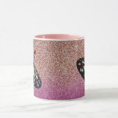 レディースピンクダーツコーヒーマグ マグカップ (中央)