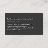 レディースピンクポンプ結婚シューズ&ブライダルシューズ 名刺 (裏面)