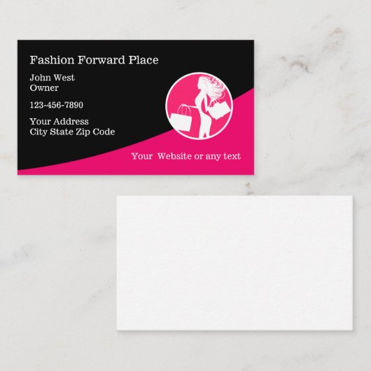 レディースファッションフォワード名刺 名刺 (正面/裏面)