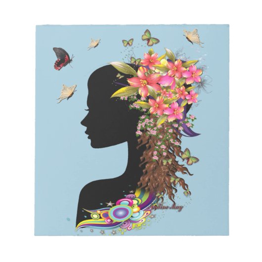 レディースファンタジーファッション ノートパッド (正面)