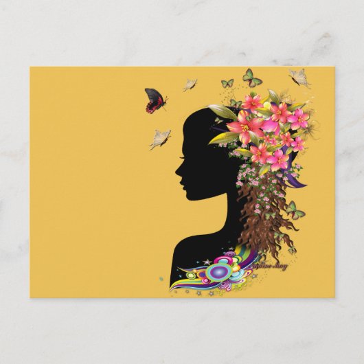 レディースファンタジーファッション ポストカード (正面)