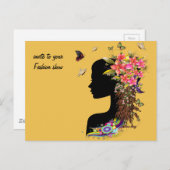 レディースファンタジーファッション ポストカード (正面/裏面)