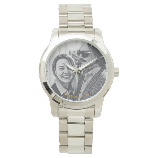 レディースフォトウォッチ結婚の誕生日婚約 腕時計 (正面)