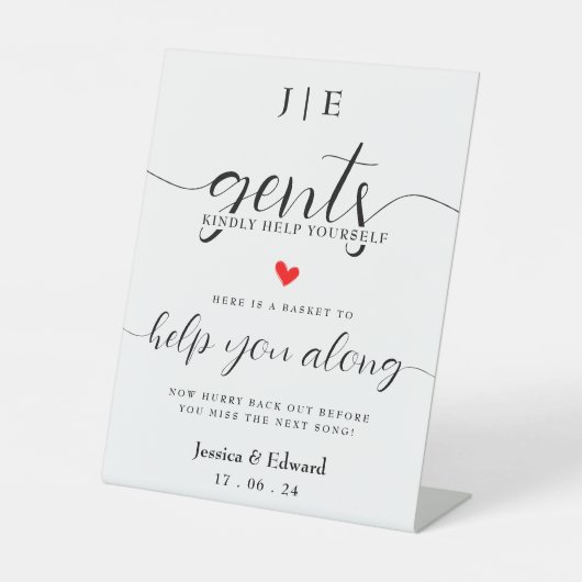 レディースフレンドリー救済あなた自身の白黒ミニマリスト 台座サイン (正面)