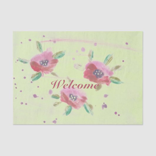 レディースフローズイベント歓迎 薄葉紙 (正面)