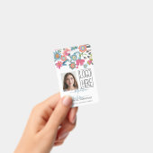 レディースフローラ識別プラスチックID バッジ (手持ち)